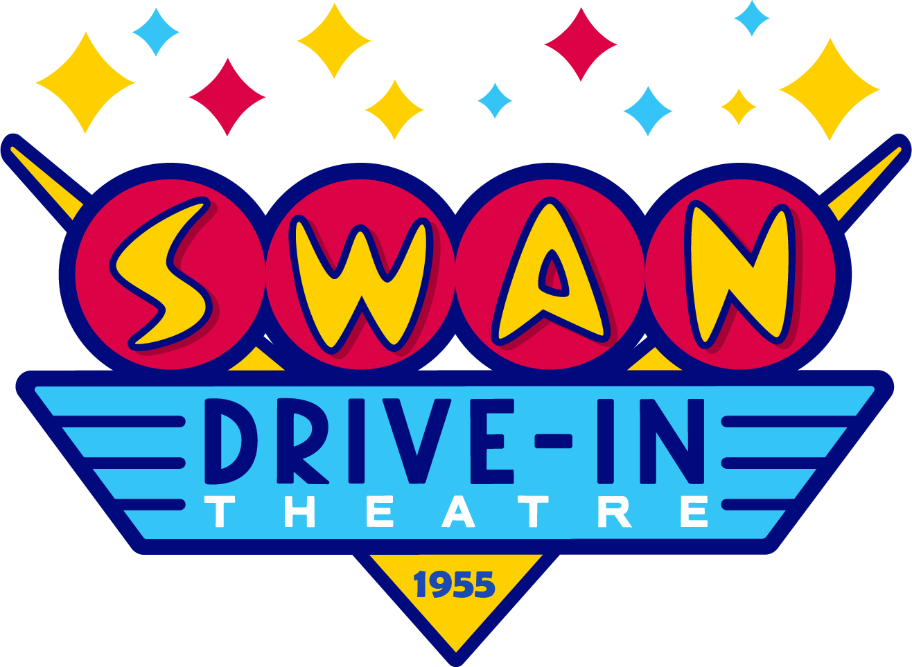 Swan Drive-In Theatre and Diner logo