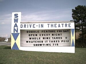 The Original Swan Drive-In Sign