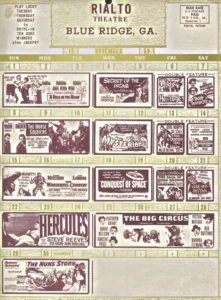 Rialto Handbill