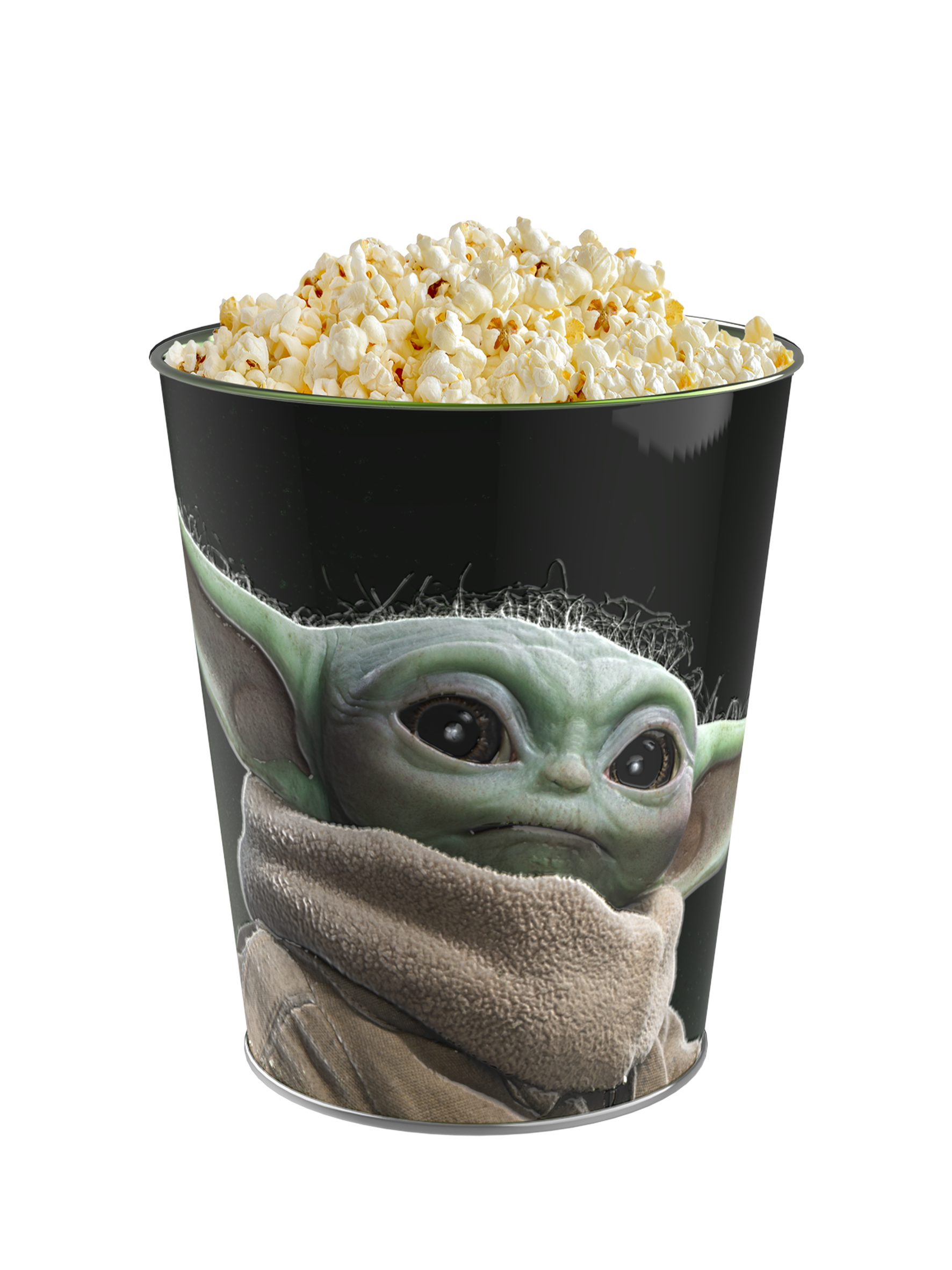 Star Wars The Mandalorian & Grogu バケツ Z The Mandalorian And Grogu: Round Grogu Popcorn Tin (130oz Black