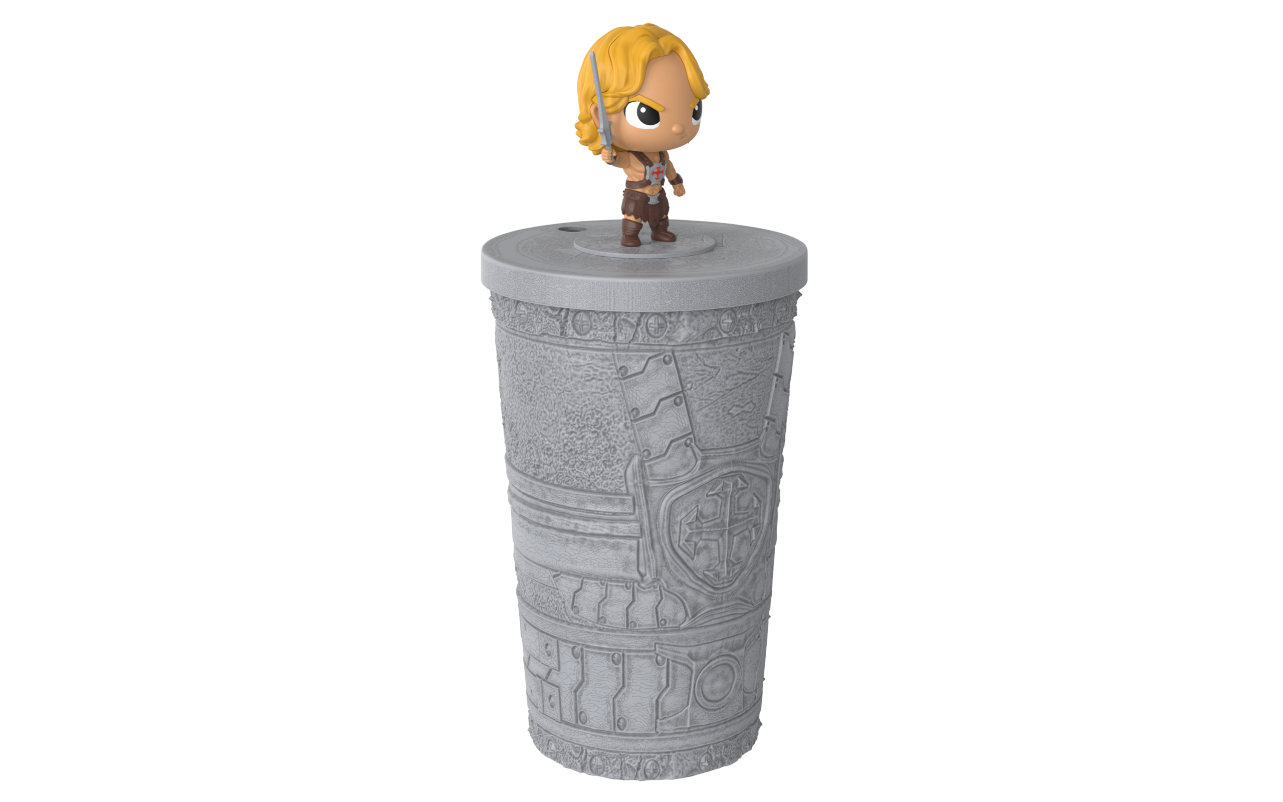 MOTU: He-Man and Skeletor Totem Cup SET of 2 - Image 4