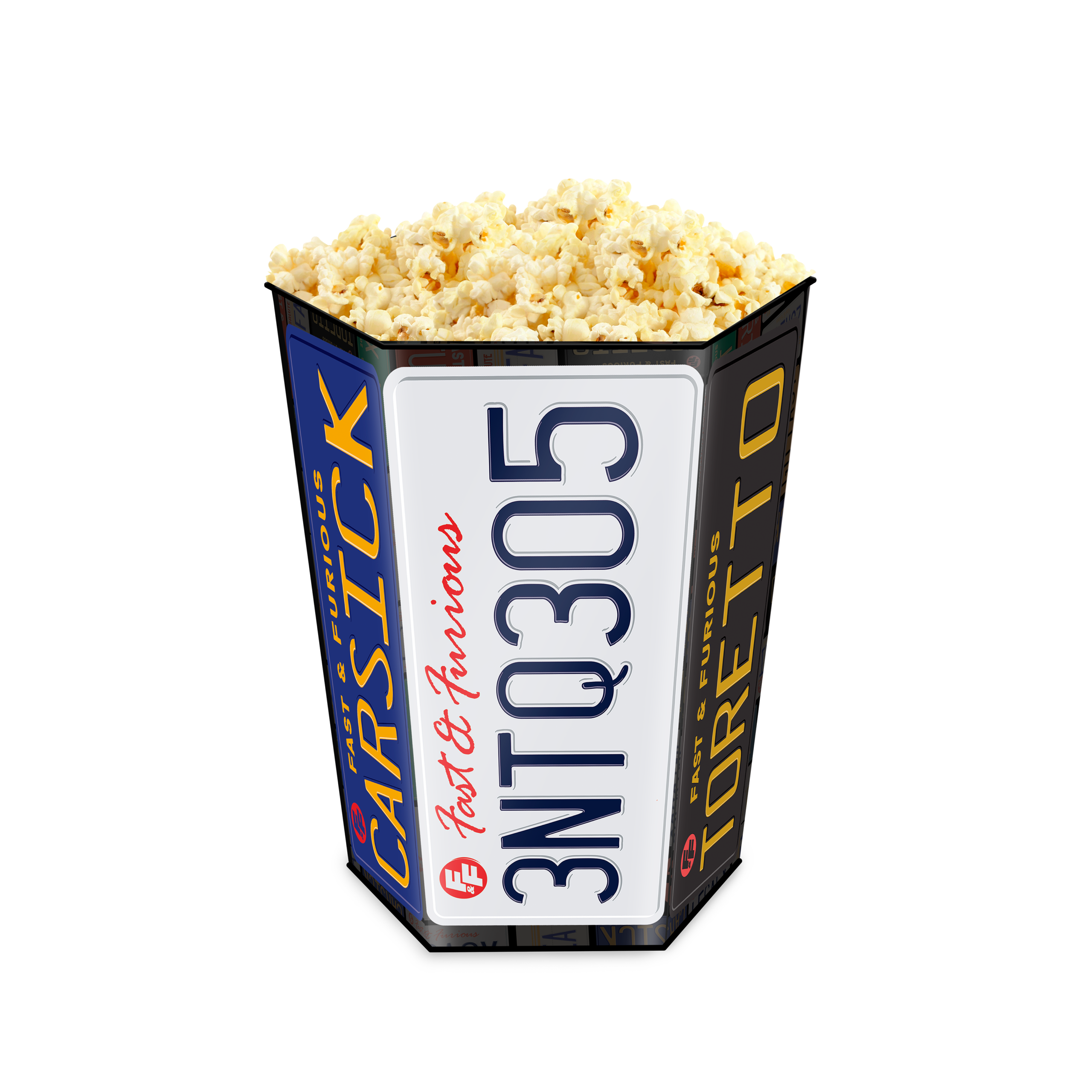 Fast And The Furious: 25th Anniversary : License Plate Popcorn Tin